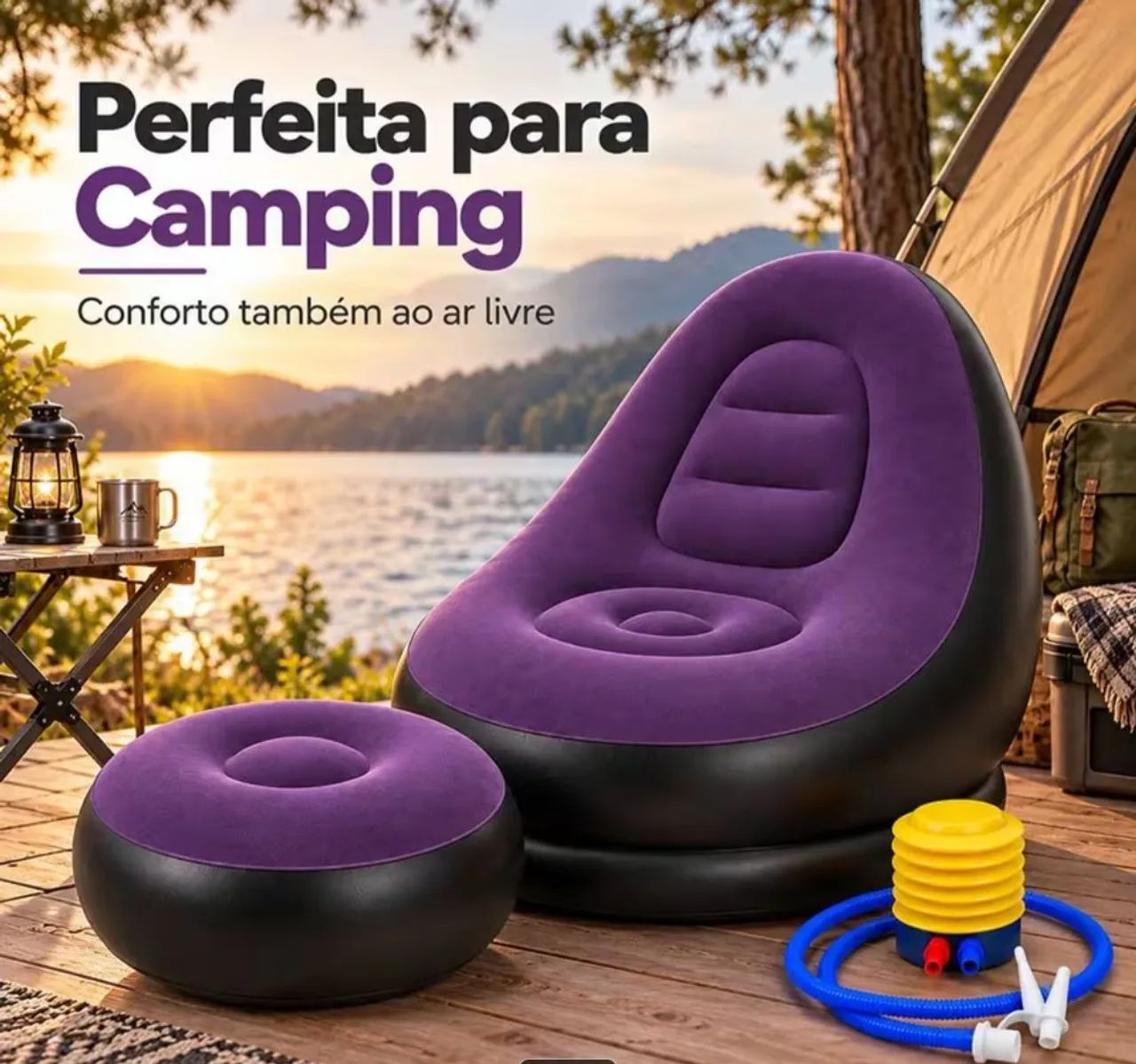 Poltrona Inflável TOP Importada - Foto 3