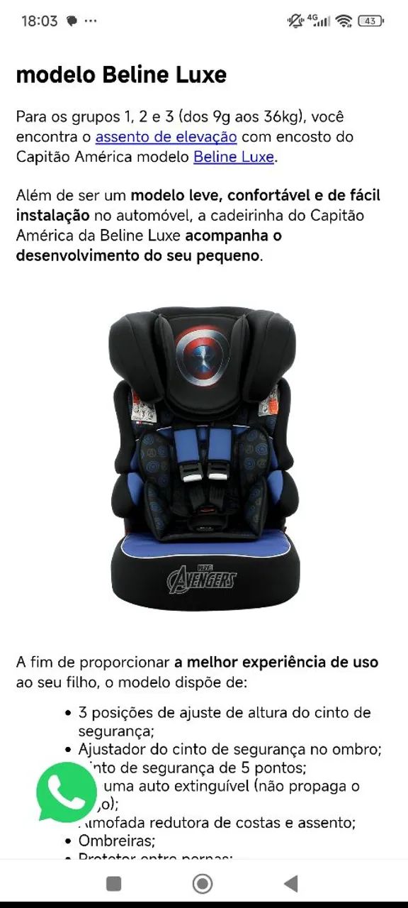 Cadeira de auto - Foto 3