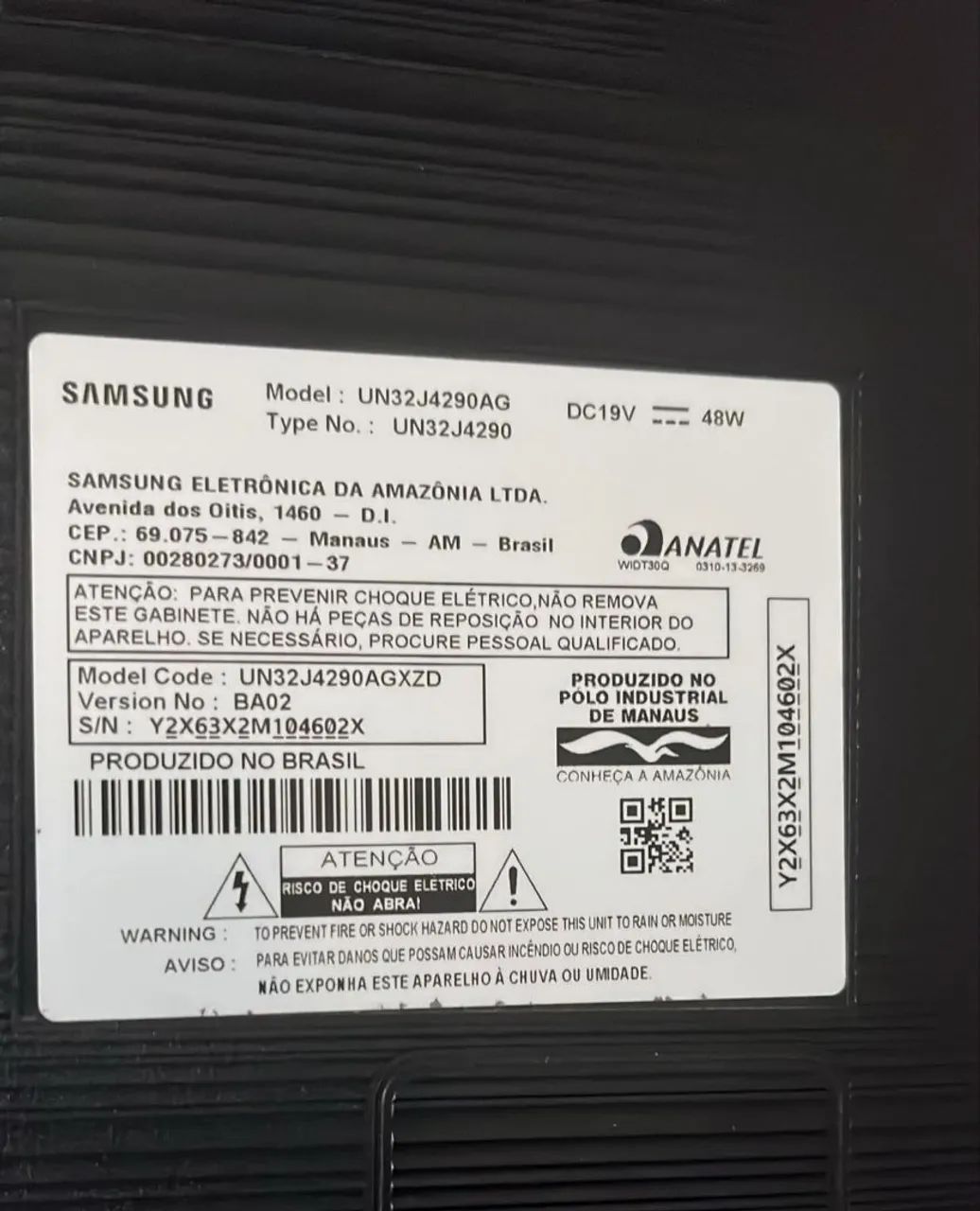 Tv led 32 Polegadas Samsung UN32J4290AG - Foto 4