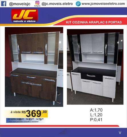 Armário kit cozinha araplac 8 portas pra vender hoje r$369,00 reais