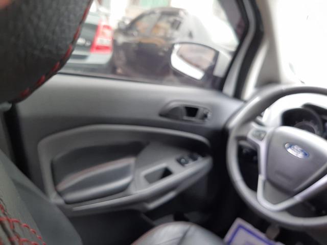 Ecosport branco2015,banco de couro,rodas de liga leve aro 15,unico dono - Foto 9