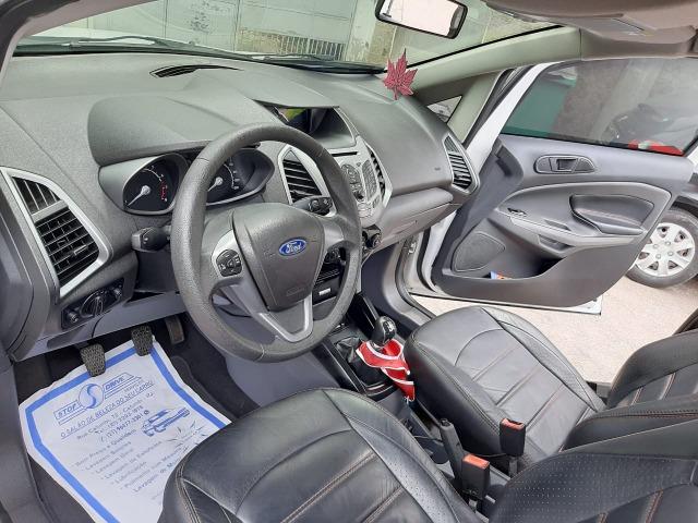 Ecosport branco2015,banco de couro,rodas de liga leve aro 15,unico dono - Foto 7