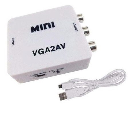 Conversor Vga para Av Áudio P2 e RL