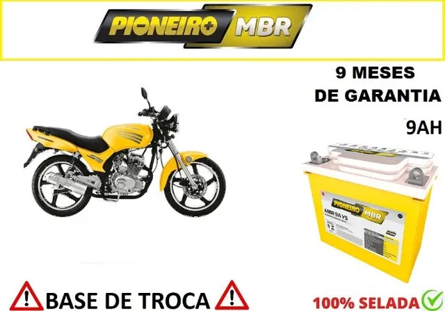 Bateria Automotiva Pioneiro Dafra Speed - 9 Ah