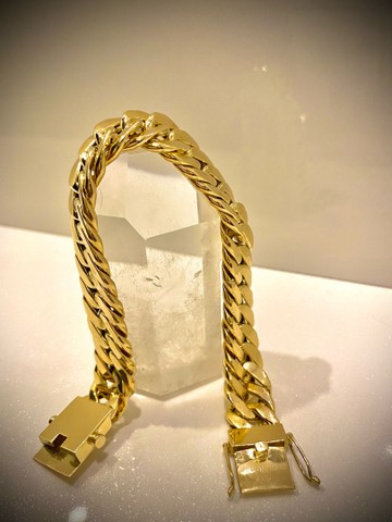 Pulseira em ouro 18 k 31 gramas elo Grumet - Foto 2