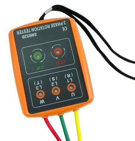 Fasímetro Indicador Sequencia Fases Rotação Motor Trifásico Automação Robotica COD-AP115   - Foto 3
