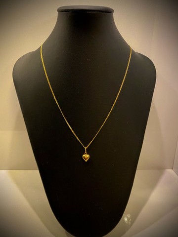 Conjunto feminino em ouro 18k 3,3 gramas - Foto 2