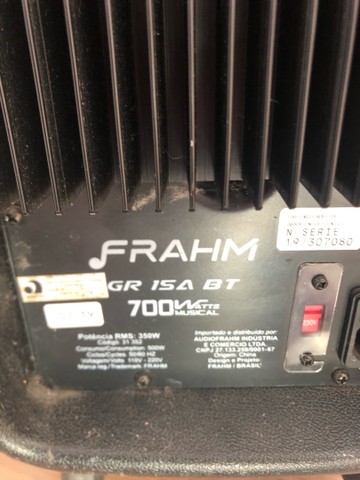 Caixa de som acústica FRAHM GR 15 ativa BT groov - Foto 4
