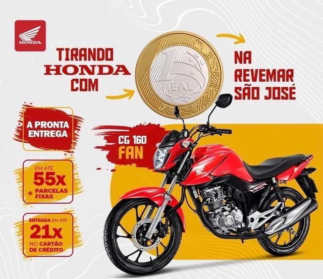 HONDA - CG 160 - 2023/2024 - Preta - R$ 19.990,00 - Vavá Motos