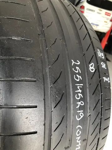 Kit 02 Pneus 255/45r19 Continental Contisportcontact 5 (usados) 5/6 - Foto 3