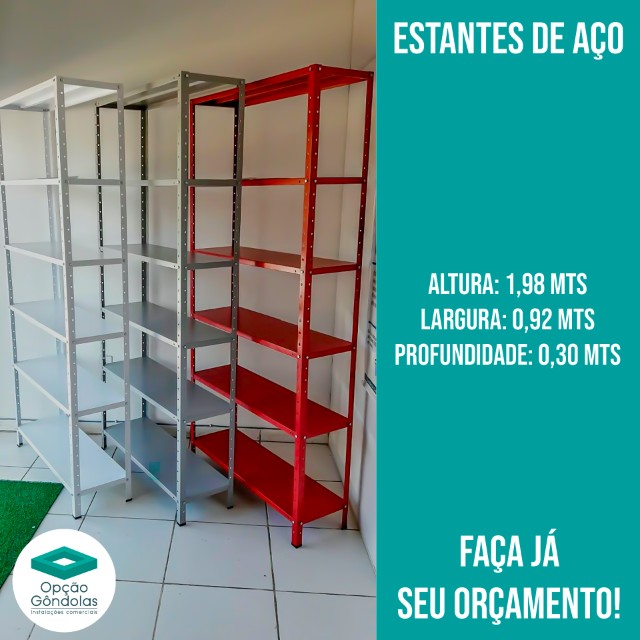 Linha Estantes de Aço | Instalação Completa - Foto 2