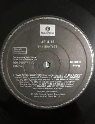 Beatles - Let it be Disco Vinil Lp Super Conservado