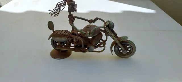 Moto brinquedo artesanal  - Foto 4