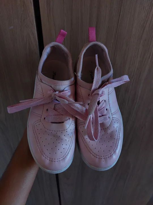 Tênis rosa infantil tamanho 29 - Foto 4