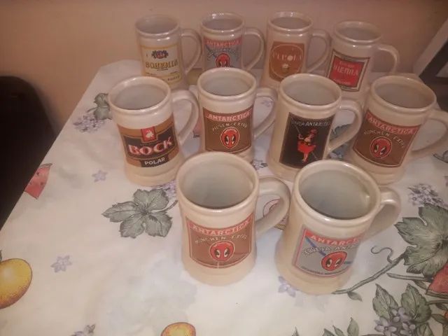 10 Canecas Antártica 1985 originais - Foto 3