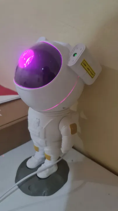 A Astronauta Projeção de galáxias.