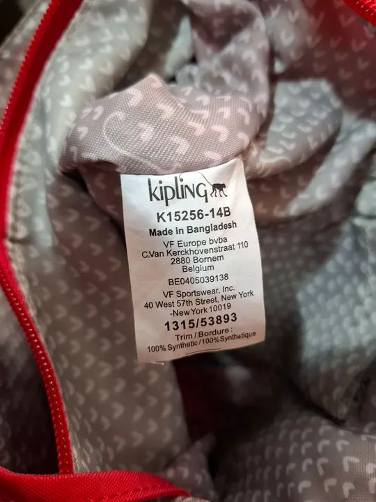 Bolsa Kipling Louiza (vermelha) - Foto 4