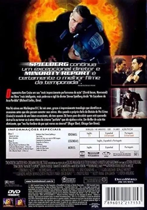 Minority Report - DVD Duplo - Tom Cruise - Foto 2