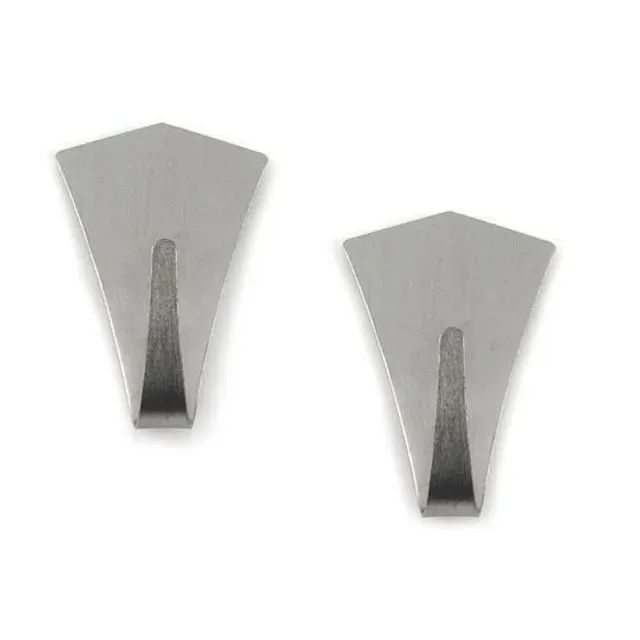 Cabide Gancho Parede 2pçs Adesivo Sup 1,5kg Aço Clink 5cm Ck4070