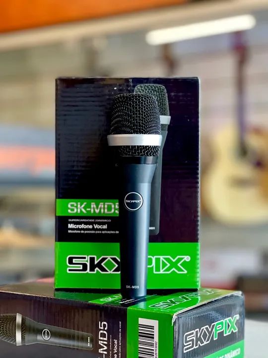 Microfone com fio SKYPIX MD5 (Cabo de 5 Metros, bag e cachimbo) - Foto 2