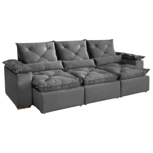 Sofá retrátil e reclinavel Grécia 2,70m tt N28 - Foto 2