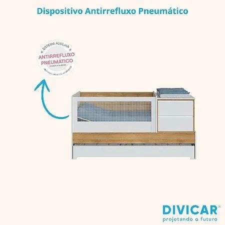 Berço Cômoda Multifuncional Com Anti Refluxo Coleção Sol e Mar - Foto 5