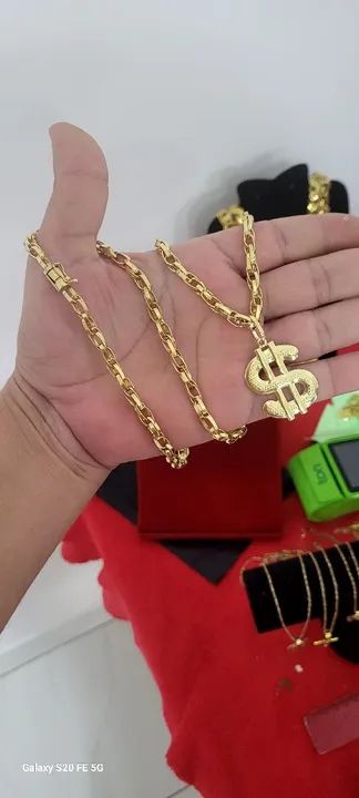 Cordão Masculino em Moeda Antiga  - Foto 3