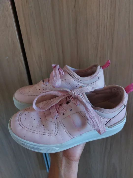 Tênis rosa infantil tamanho 29 - Foto 2
