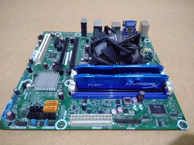 Kit Placa Lga 775 + core2 quad + 4gb Ddr2 + Cooler - Funcionando - Foto 3