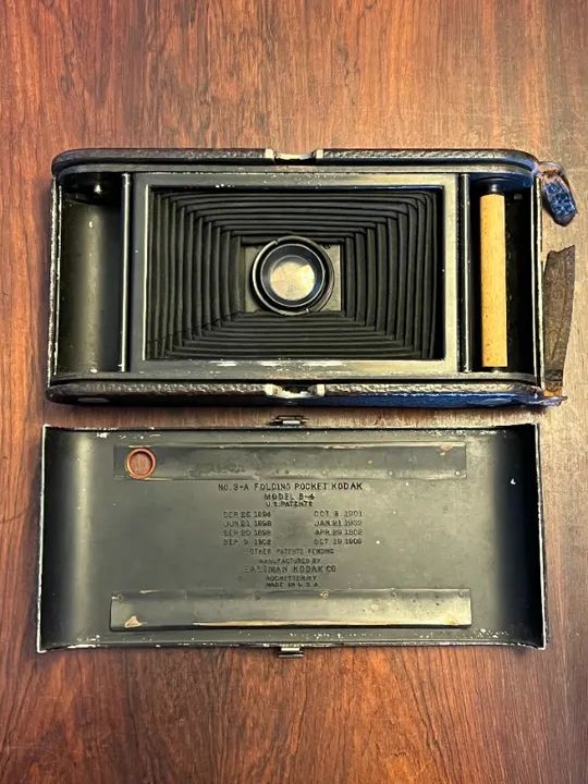 Camera fotografica KODAK FOLDING POCKET NO. 3-A Model B-4 analógica de filme - Foto 5