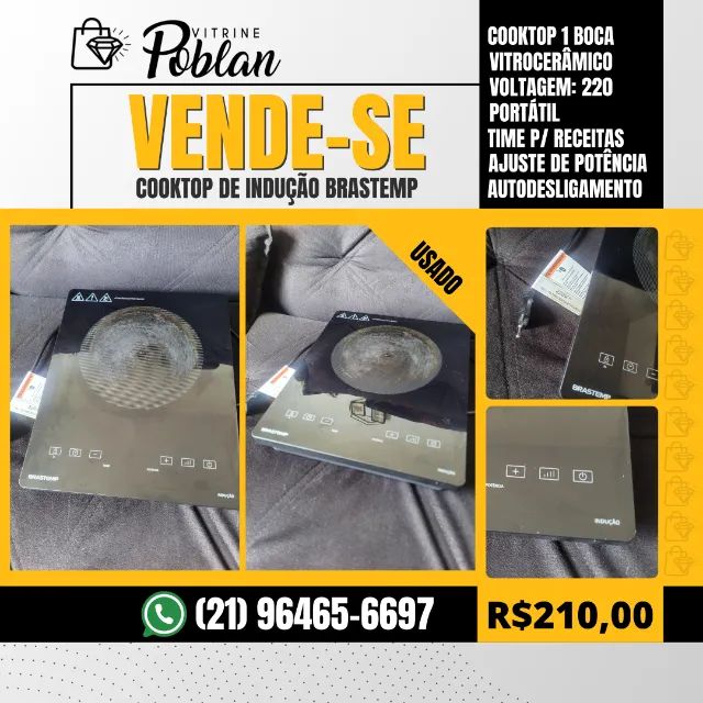 Cooktop de Indução Brastemp - Usado