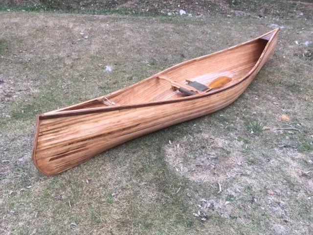 CANOA CANADENSE E REMOS EM MADEIRA - Foto 2