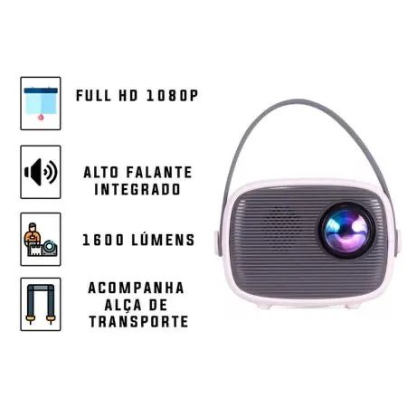 Projetor Led Multimídia knup KP-PJ001 1600 Lúmens - Foto 4