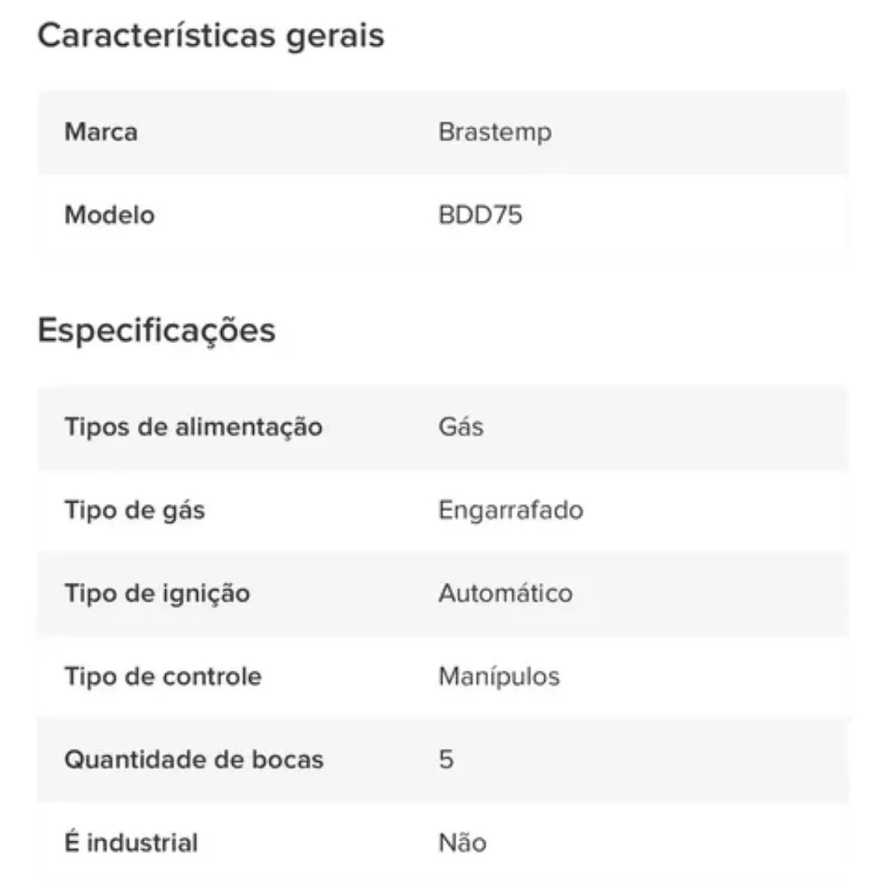 Cooktop Brastemp 5 Bocas - Novo - Foto 2