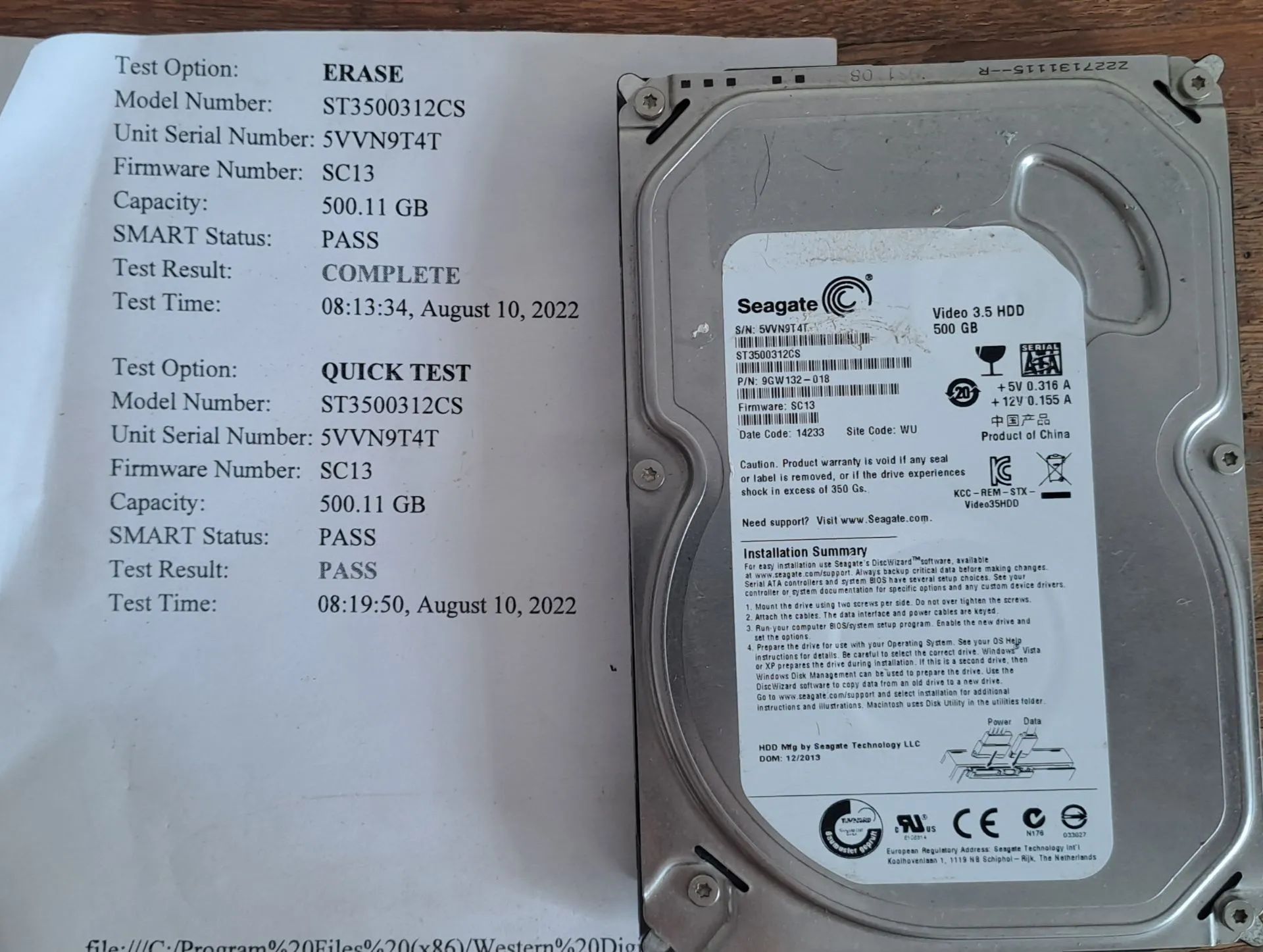 HD Seagate 3.5 500gb