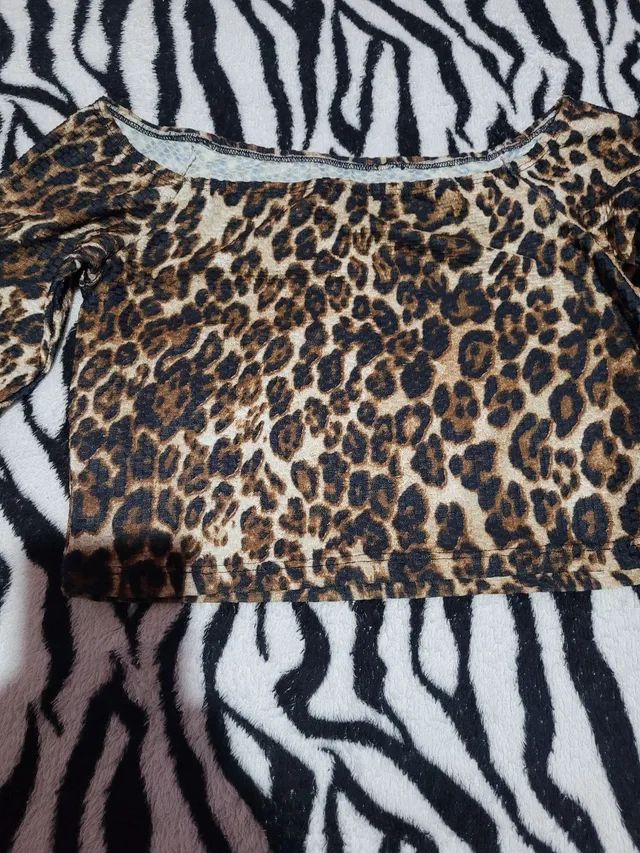 Cropped de onça manga longa - Foto 2