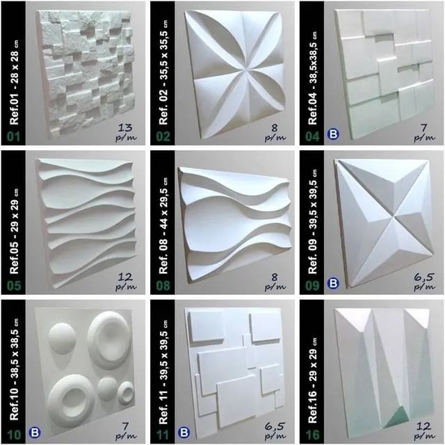 placa de gesso 3D - Foto 5