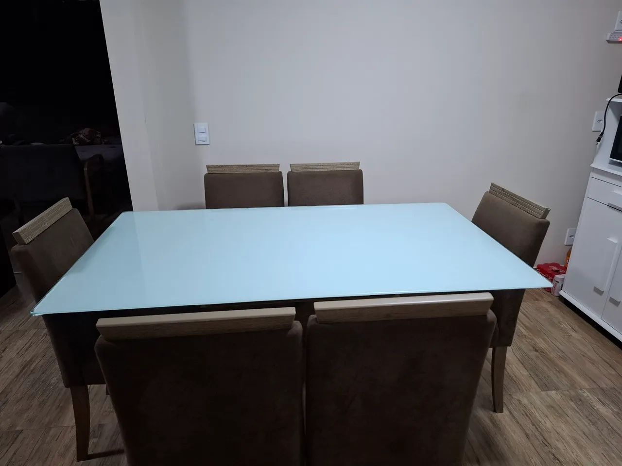 Mesa de Jantar em Vidro Temperado