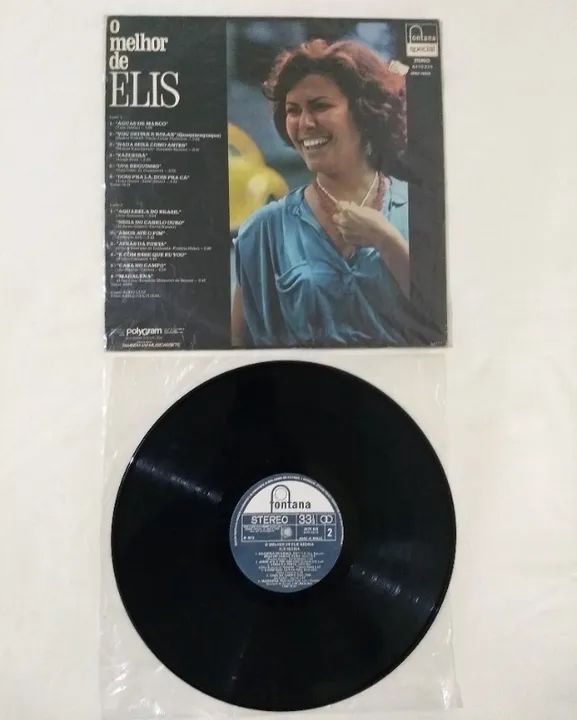 LP Elis Regina - O Melhor De Elis. (P-1979). Vinil em Excelente Estado de Conservação. - Foto 2