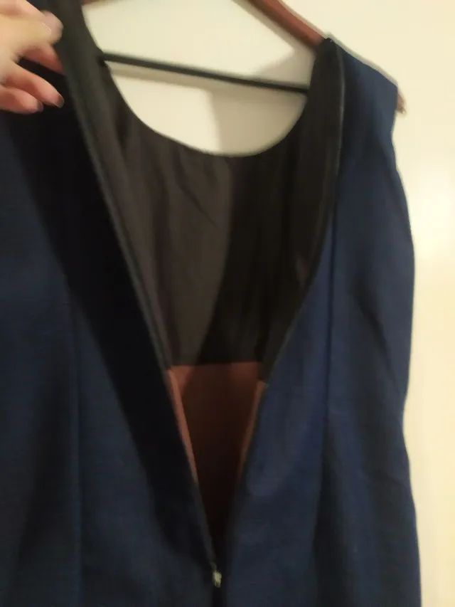 Vestido de lã xadrez 44 - Foto 3