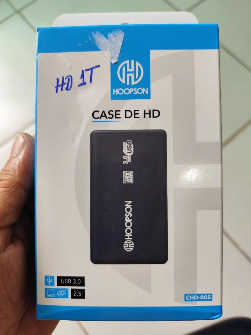 Case para HD 2.5" USB 3.0 HOOPSON 1TB