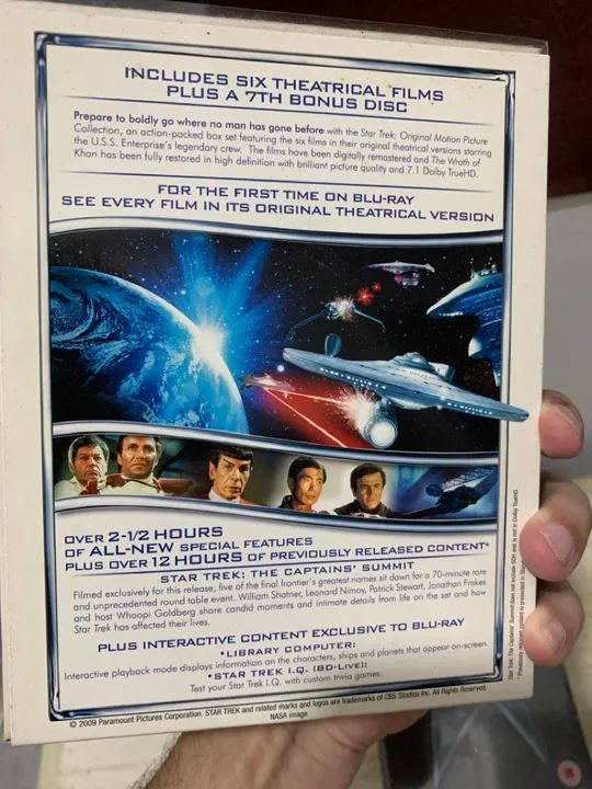 Blu-ray Star Trek Motion Picture Collection Jornada nas Estrelas NOVO - Foto 2
