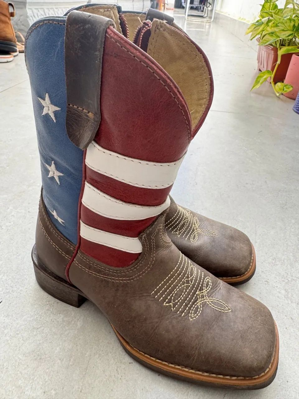 Bota infantil de cowboy americanas - Foto 3