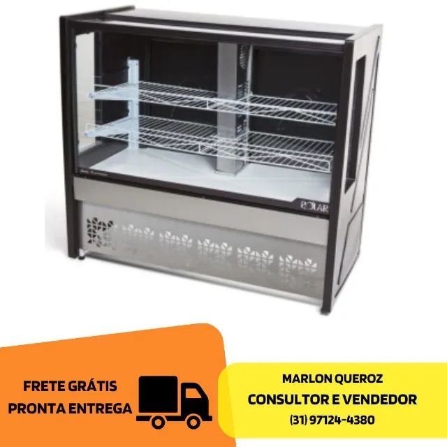 Balcão de Bolos e Tortas 1,25M Refrigerado Polar