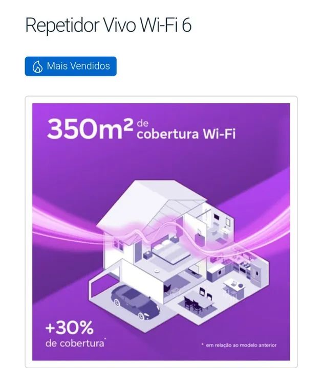Repetidor Vivo Wi-Fi 6 AX6000 - Novo - Foto 3