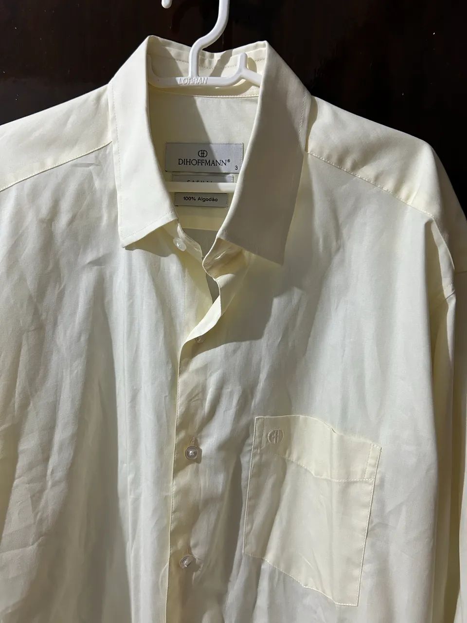 Camisa DiHoffmann amarela - Tamanho G (nº 3) - Estado de nova - Foto 2