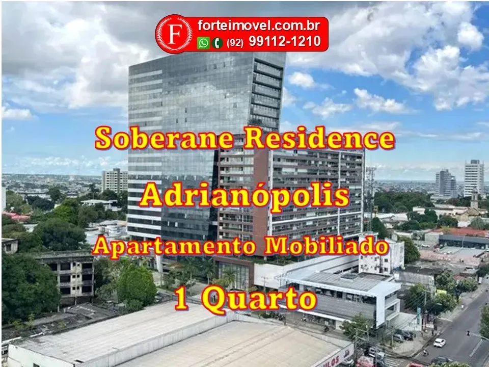 Apartamento Mobiliado no Adrianópolis - 1 quarto sendo suíte