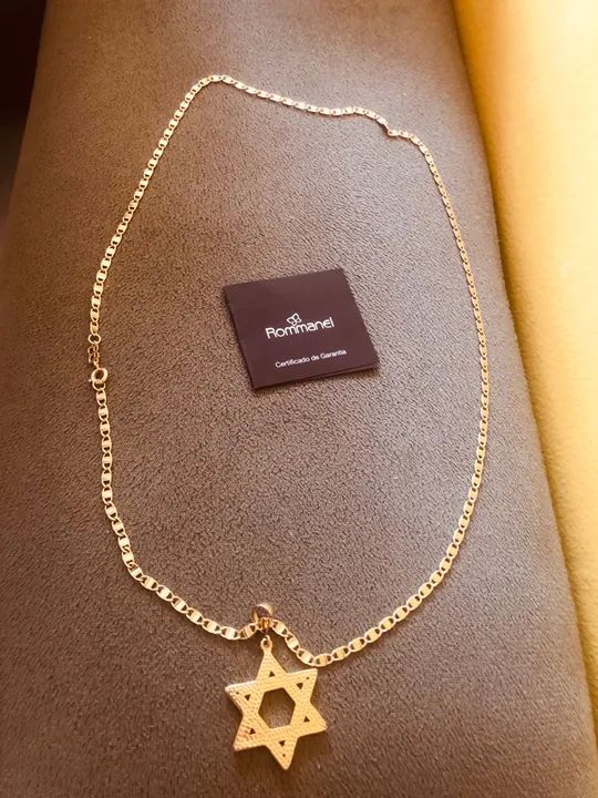 Colar rommanel  com Estrela de Davi