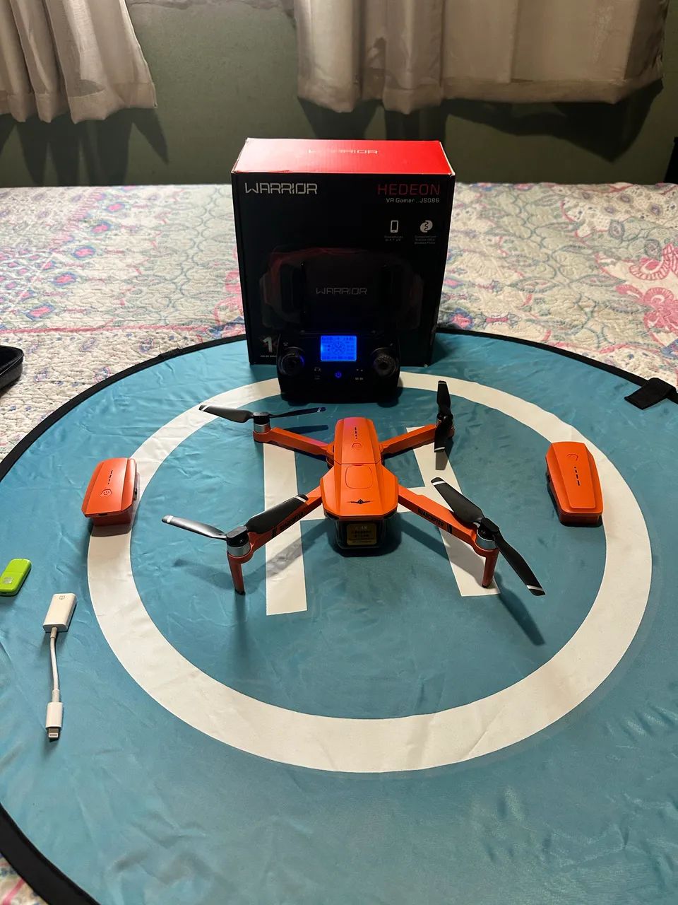 Kit Drone KF 102 com GPS com kit fpv , 3 Baterias , Maleta , Pista de Pouso 