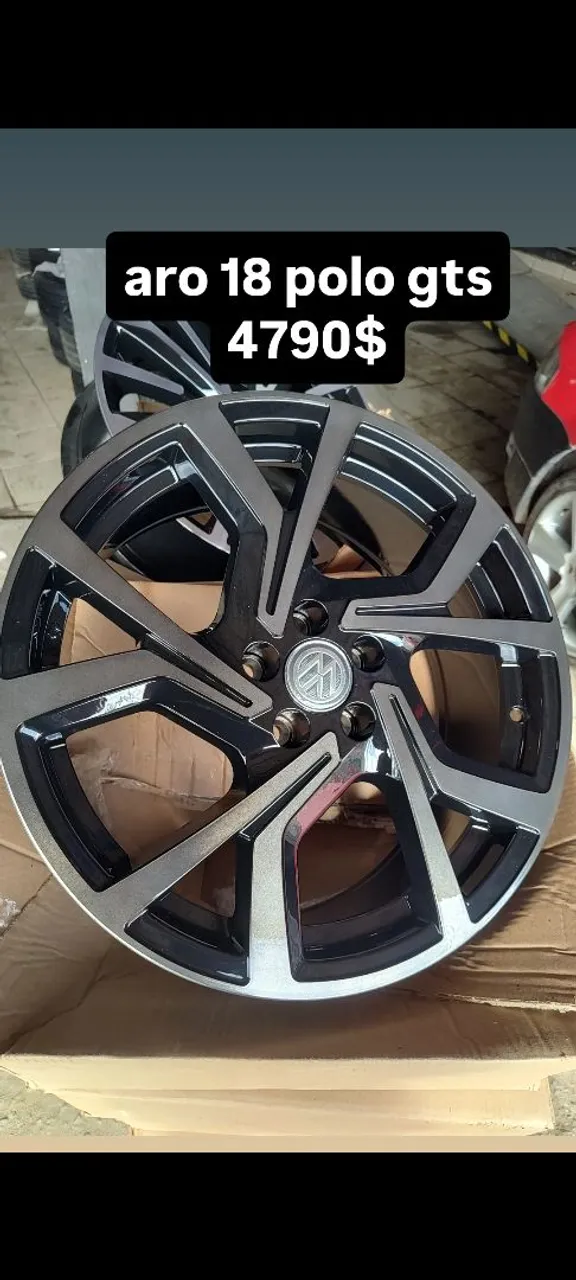roda lançamento  exclusivo polo gts diamante fume 18 5x100 em 10 x sem juros <br>